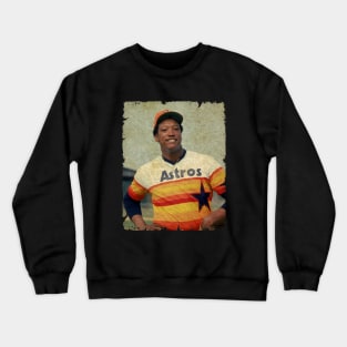 J. R. Richard in Houston Astros Crewneck Sweatshirt